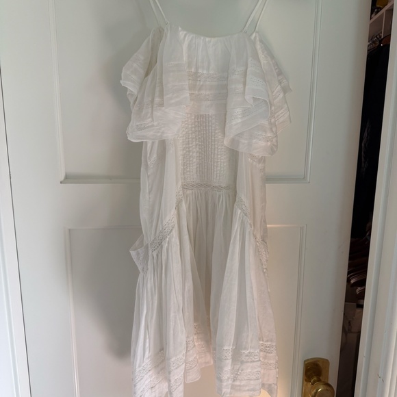 ISABEL MARANT ETOILE  Moly Lace-Trimmed Cotton-Voile Mini Dress - Picture 8 of 8